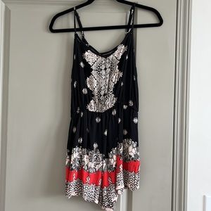 Rue21 Red & Black Romper. Size M.